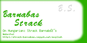 barnabas strack business card